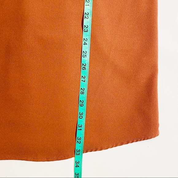 Naked Zebra Last Call  STRAPPY MINI PANELED DETAILED SHIFT DRESS in bronze - Picture 7 of 11